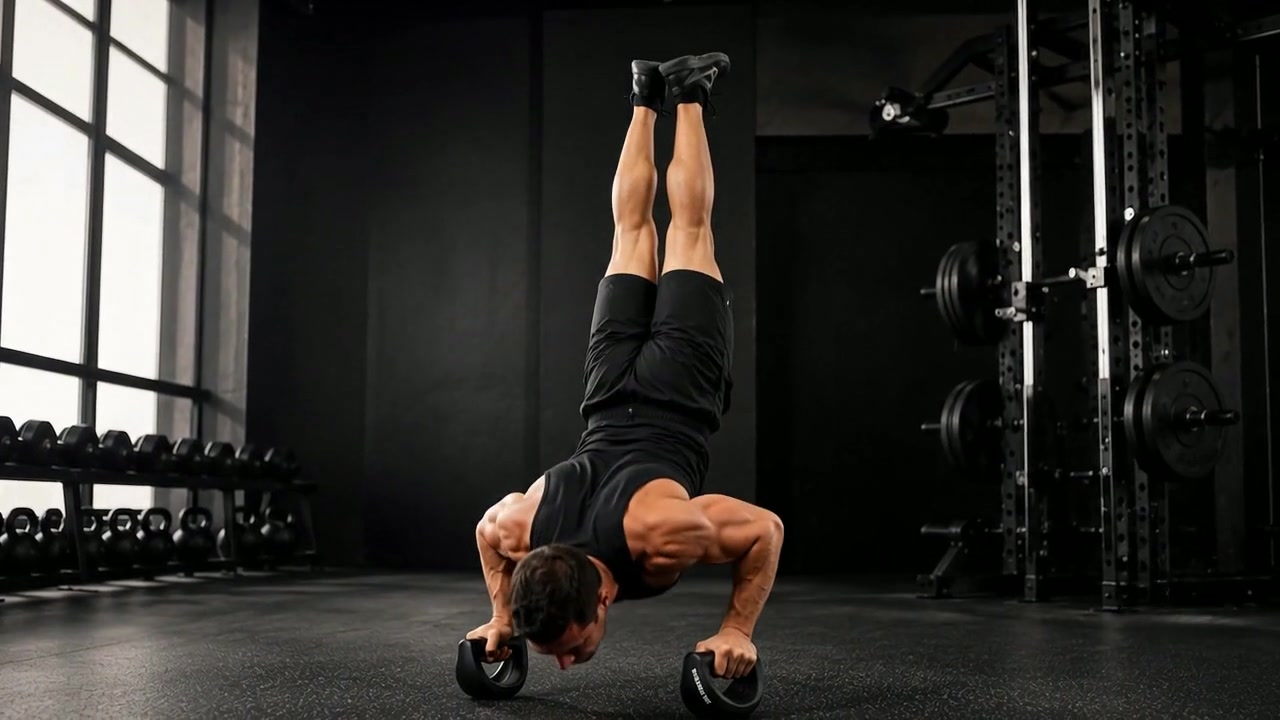 Handstand pushup demonstration preview